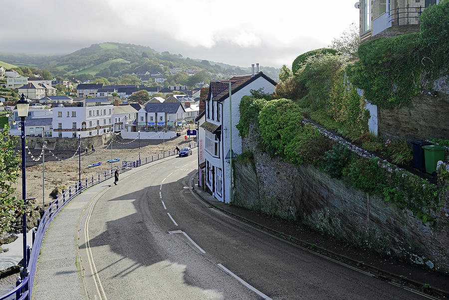 Combe Martin - Beach and Village Photograph by Rod Johnson