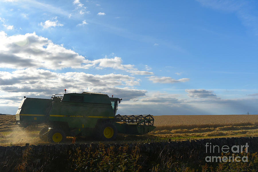 Combine Harvester, Pentland Hills Photograph by Yvonne Johnstone