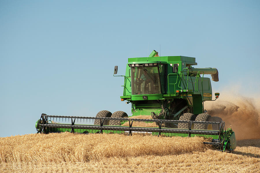 Combine Harvesting Wheat, Washington, Usa Photograph by John Shaw / Naturepl.com Combine Harvesting Wheat, Washington, Usa Photograph by John Shaw / Naturepl.com