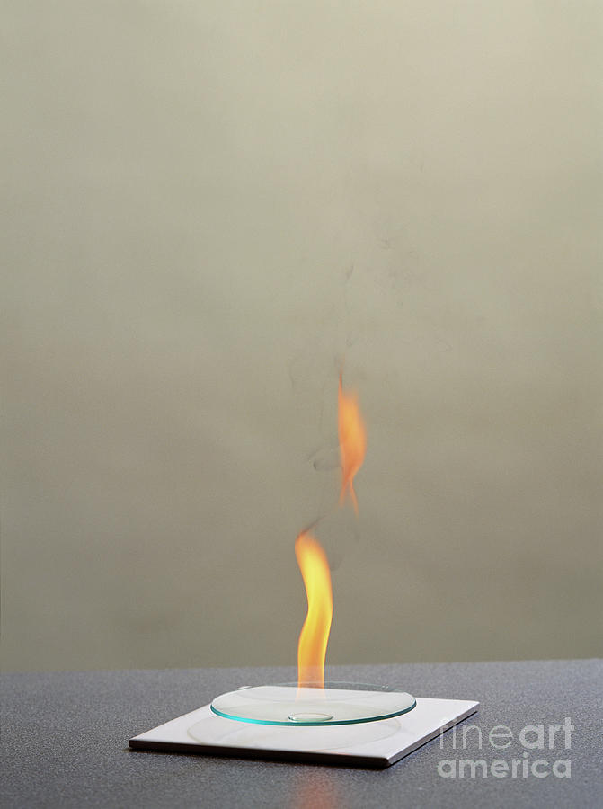 Combustion Of An Alkane Photograph by Martyn F. Chillmaid/science Photo Library