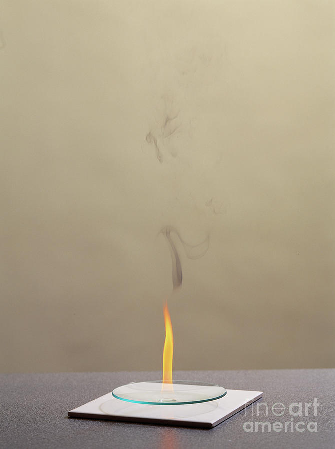 Combustion Of An Alkene Photograph by Martyn F. Chillmaid/science Photo Library