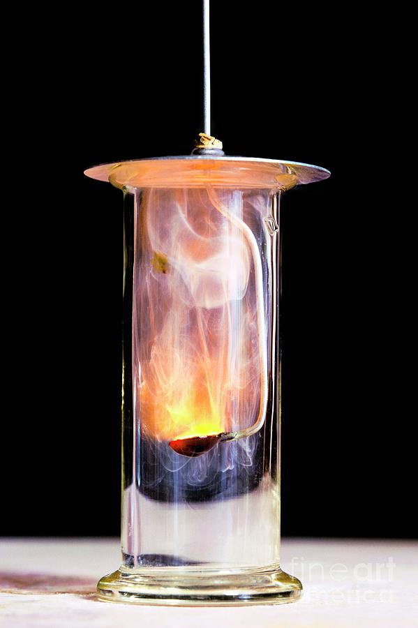 Combustion Of Sodium Photograph by Martyn F. Chillmaid/science Photo Library