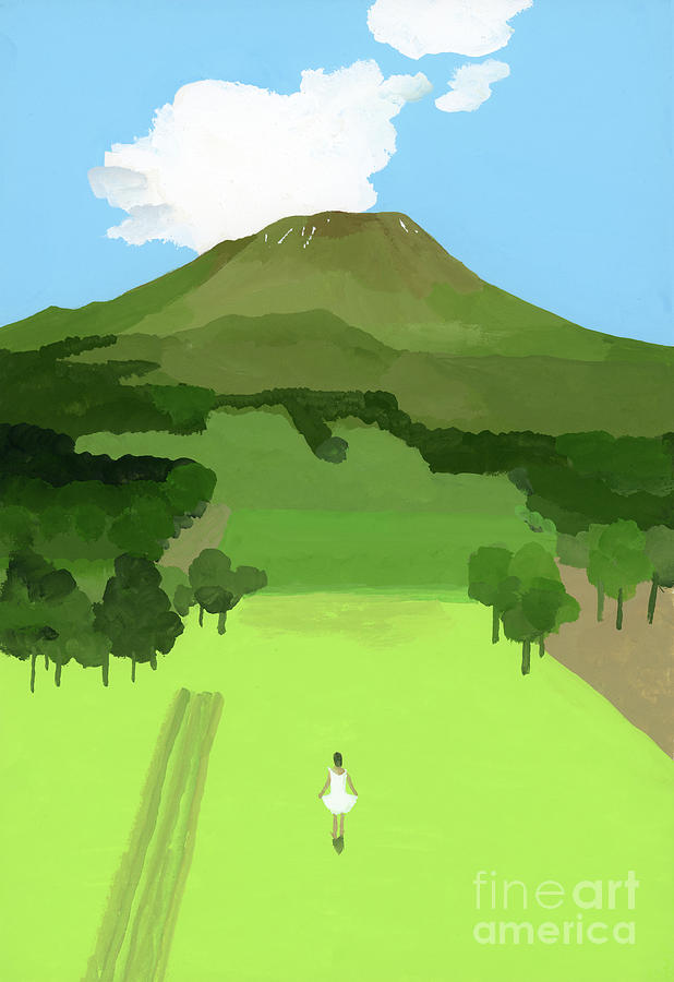 Come To The Plateau Painting by Hiroyuki Izutsu
