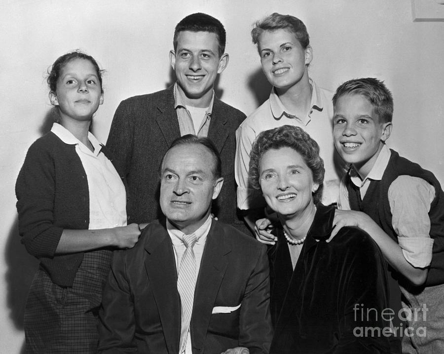 Comedian Bob Hope And His Family Photograph by Bettmann