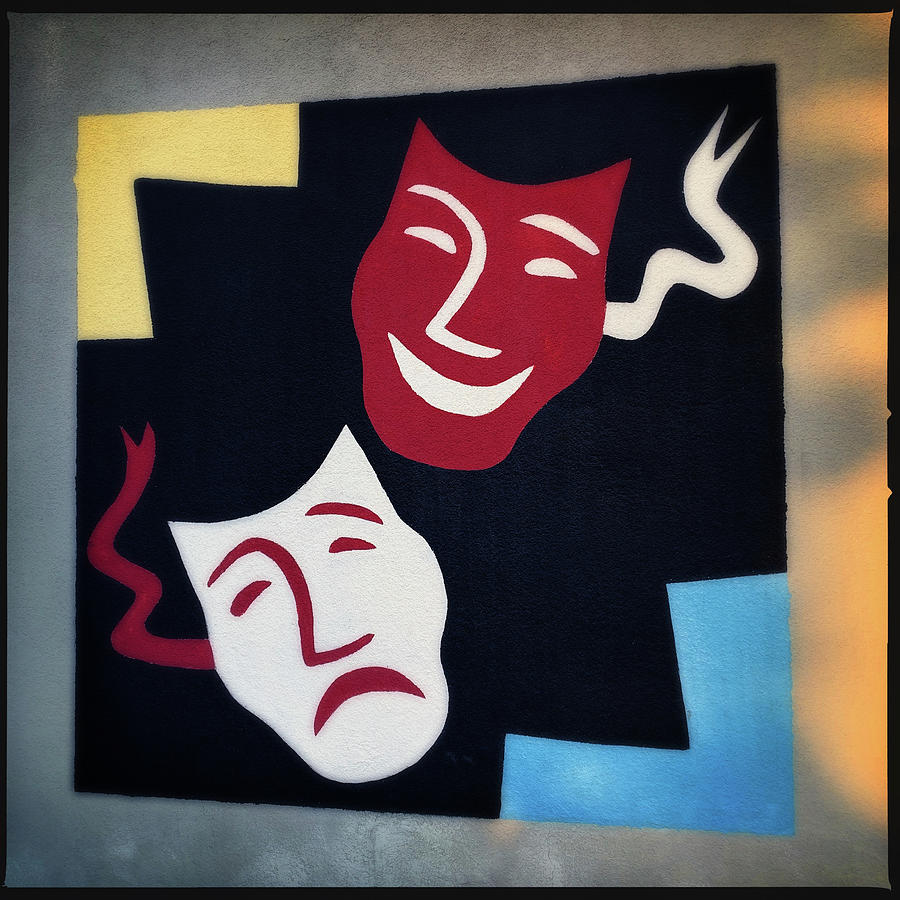 Comedy And Tragedy Painted Masks Photograph by Craig Brewer