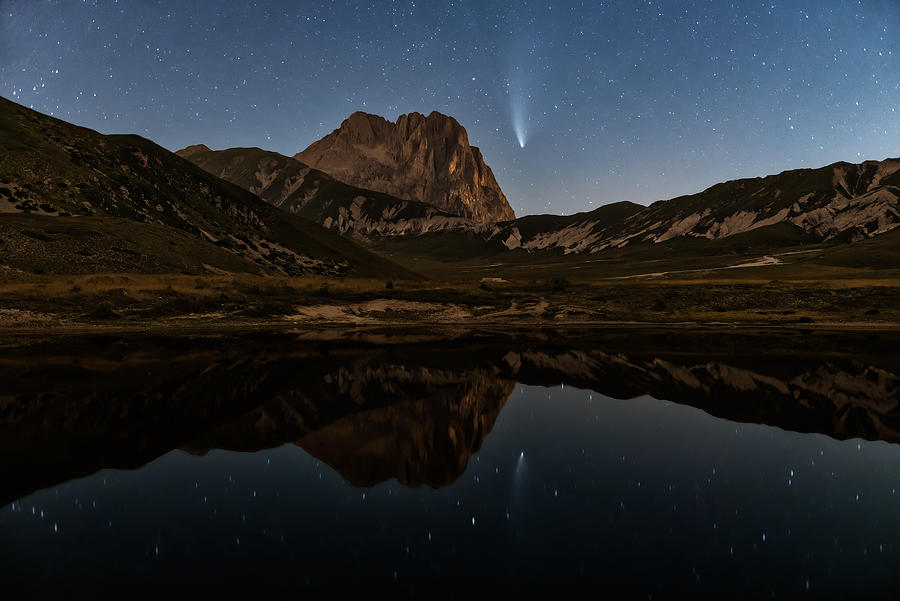 Comet Neowise Over Campo Imperatore Photograph by Luigi Ruoppolo