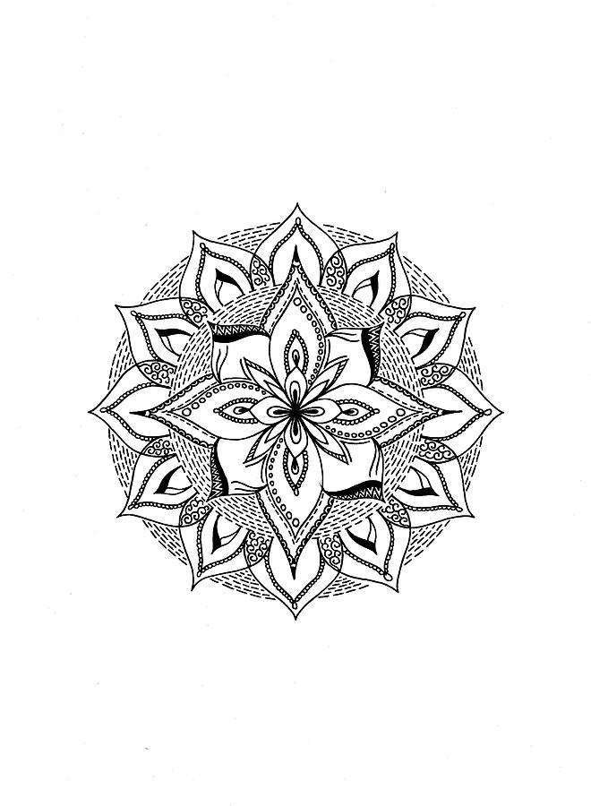 Flower Digital Art - Comfort Mandala by Nicky Kumar