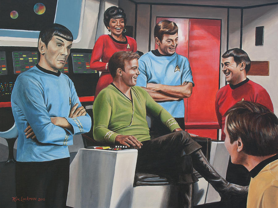 Star Trek Painting - Comic Relief by Kim Lockman