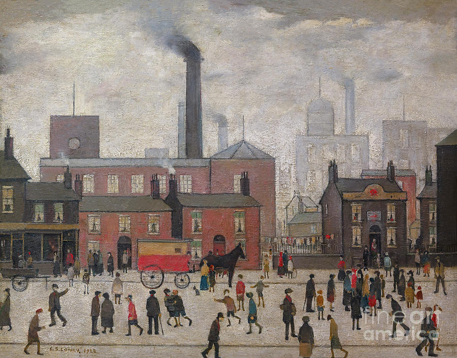 Coming Home From The Mill, Ls Lowry, 1928, Photograph by
