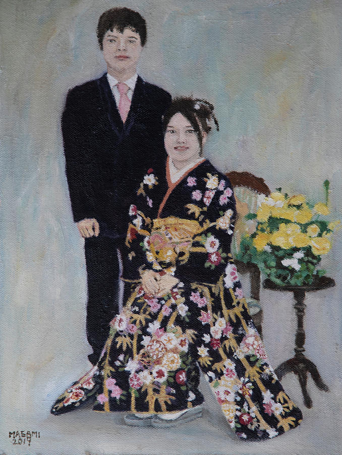 Coming of Age Day Portrait Painting by Masami IIDA