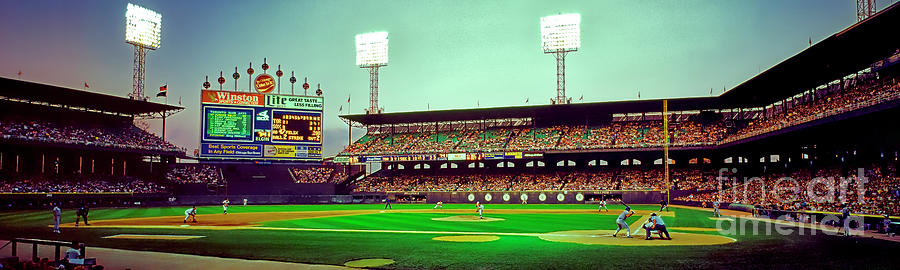 Comiskey Park third and home  Photograph by Tom Jelen