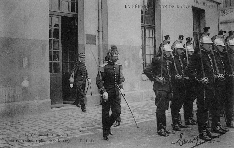Commandant Dreyfus Exits the Building Painting by Unknown