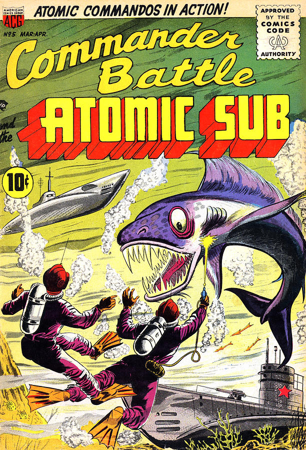 Commander Battle And The Atomic Sub #5 Painting by 