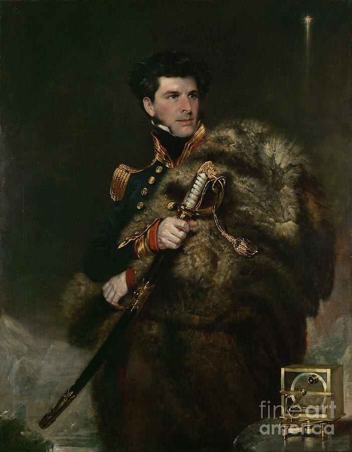 Commander Painting - Commander James Clark Ross 1800 1862, 1834 by John Robert Wildman