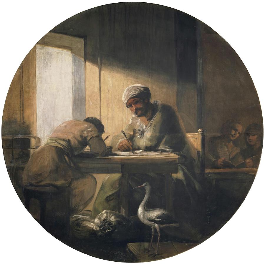 Commerce, 1801-1805, Spanish School, Tempera on canvas, P02546. Painting by Francisco de Goya -1746-1828-
