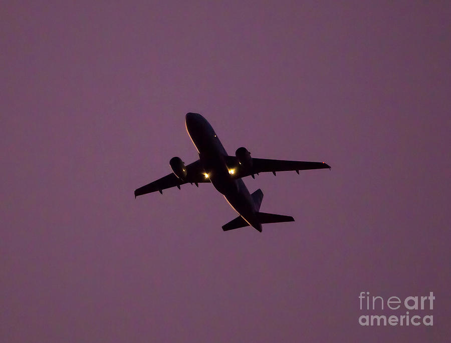 Commercial Jet and Purple Sky by Kevin McCarthy Commercial Jet and Purple Sky by Kevin McCarthy