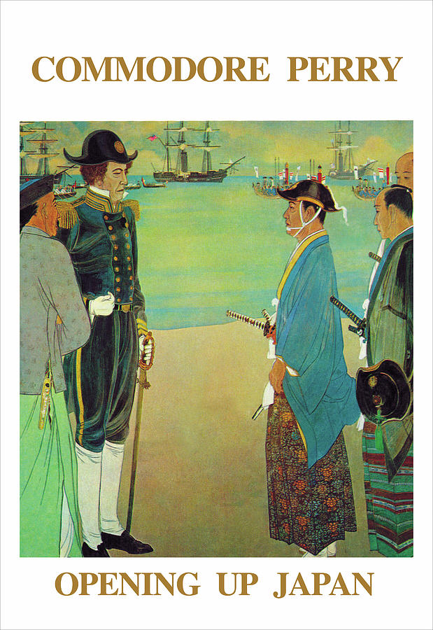 Commodore Perry - Opening Up Japan Painting by Unknown | Fine Art America