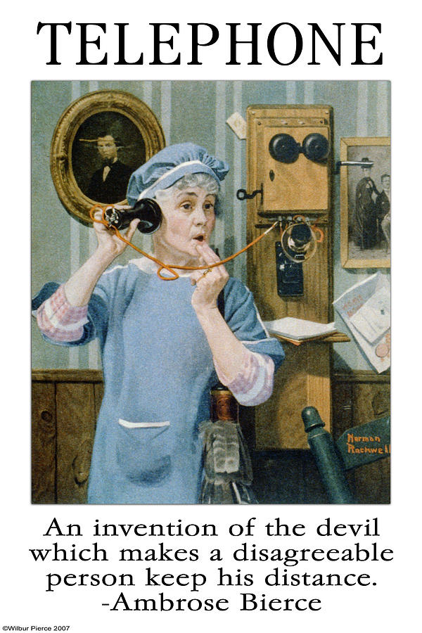 Communicate / Telephone Painting by Wilbur Pierce