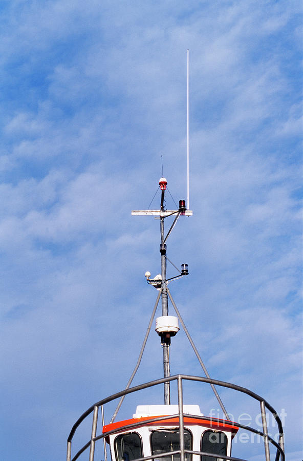 Communication Aerials On A Boat Photograph by Cordelia Molloy/science Photo Library