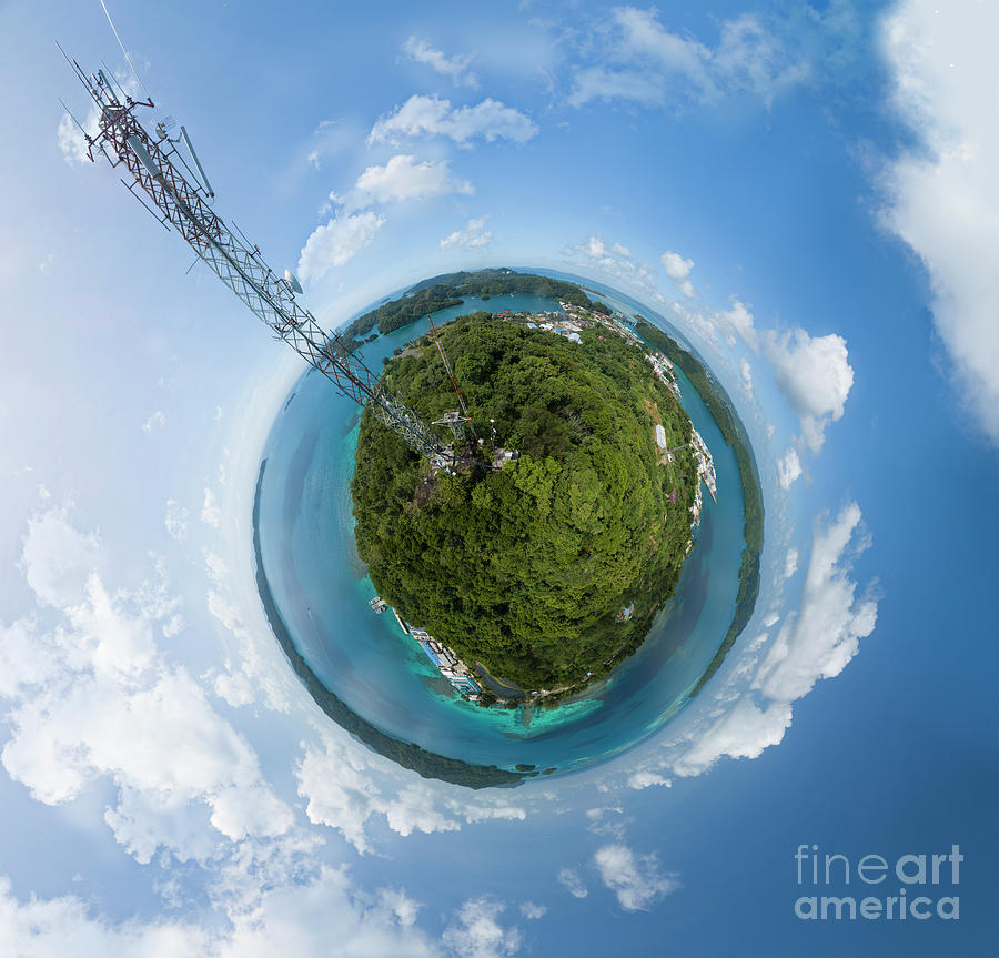 Communications Mast In Micronesia Photograph by Science Photo Library Communications Mast In Micronesia Photograph by Science Photo Library
