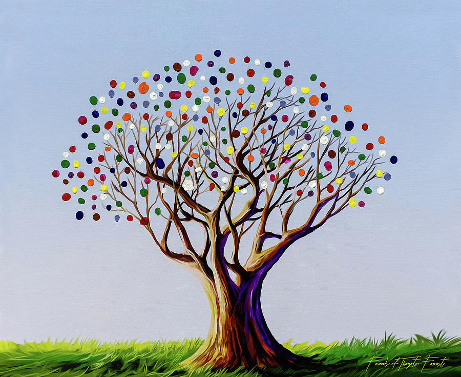 Spring Painting - Community Tree by Anthony Mwangi