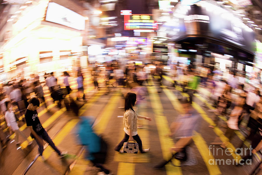 Commuters At Dusk Photograph by Conceptual Images/science Photo Library
