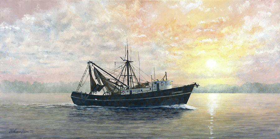 Ocean Painting - Compadre by David Knowlton