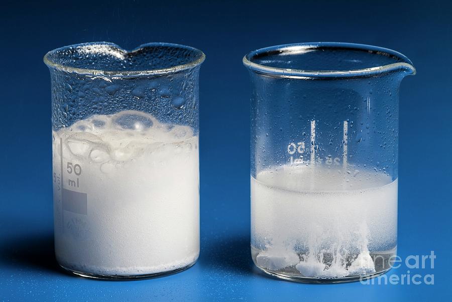 Comparative Reaction Of Marble In Acid Photograph by Martyn F. Chillmaid/science Photo Library