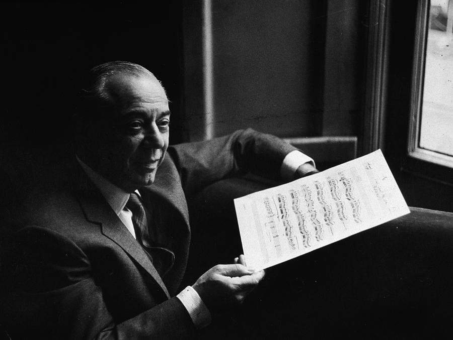 Composer Richard Rodgers Holding Score Photograph by Express Newspapers