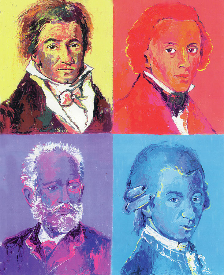 Composers Painting by Richard Wallich