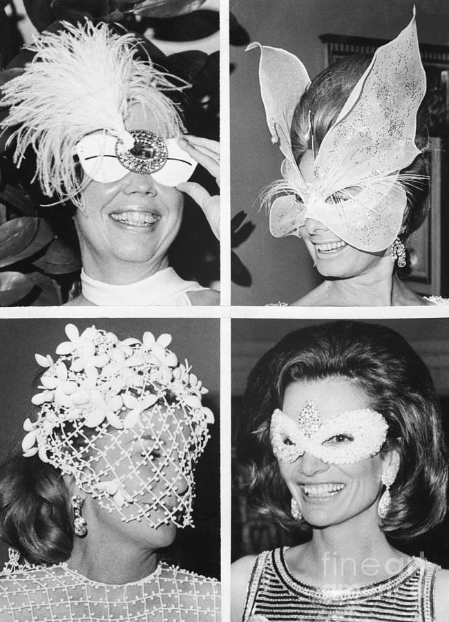 Composite Of Masked Celebrity Women Photograph by Bettmann
