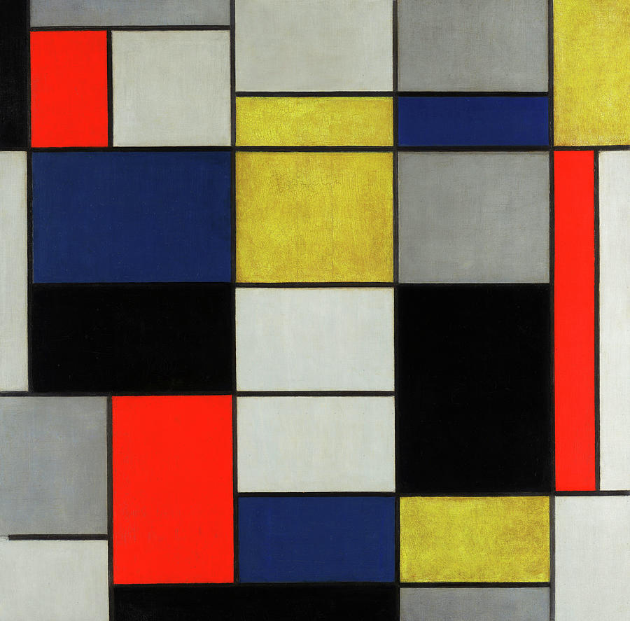 Abstract Painting - Composition, 1919-1920 by Piet Mondrian