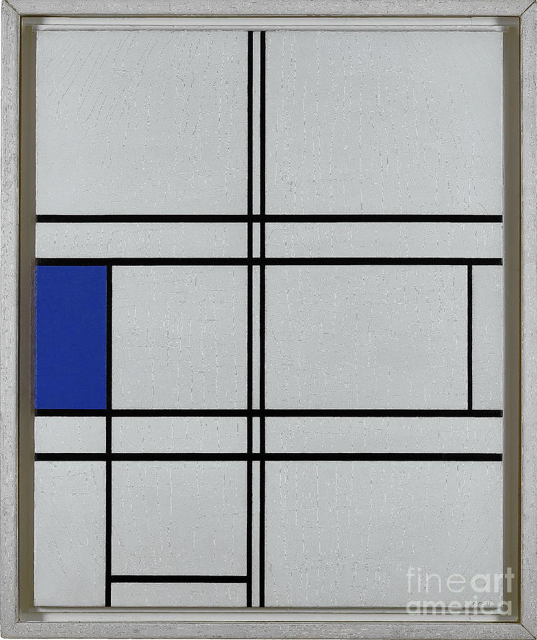 Composition In Blue And White 1935 Drawing by Heritage Images
