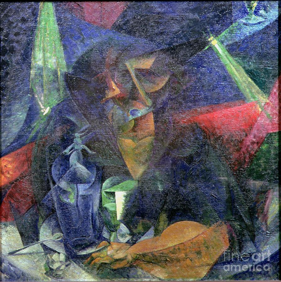 Composition With Figure Of A Woman, 1912 Painting by Umberto Boccioni