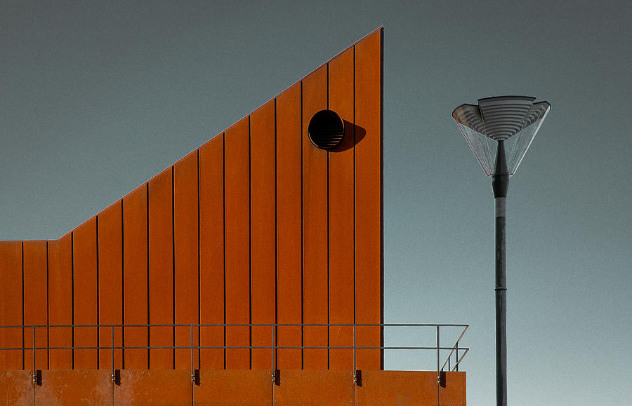 Composition With Lamp And Building Photograph by Inge Schuster