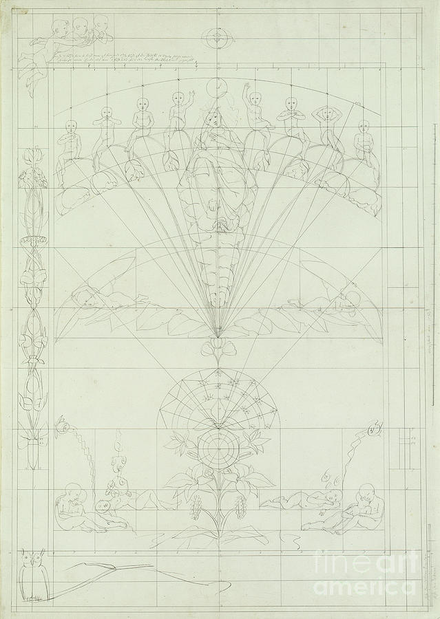 Compositional Study For the Night, 1803 Drawing by Philipp Otto Runge