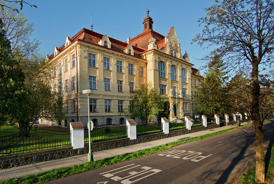 Comprehensive School In Zatec Town Czech Republic Photograph By 