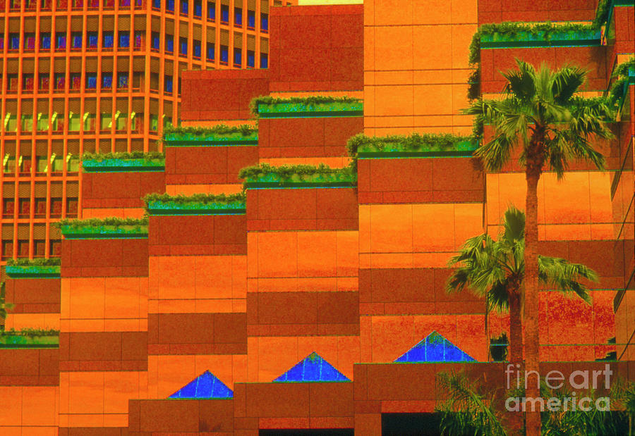 Architecture Photograph - Computer-enhanced View Of Wilshire Boulevard by George Post/science Photo Library