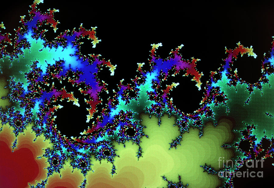 Computer Graphics Photograph - Computer Graphcs Of Mandelbrot Set by Dr Fred Espenak/science Photo Library