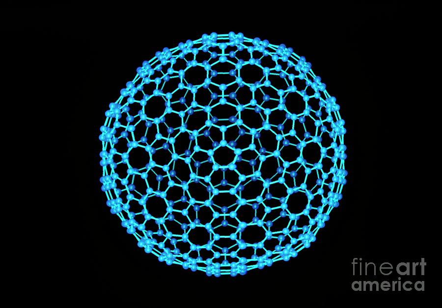 Computer Graphics Image Of C540 Fullerene Photograph by Clive Freeman/biosym Technologies/science Photo Library