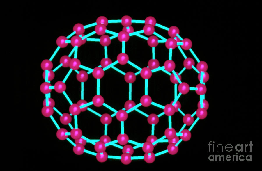 Computer Graphics Image Of C70 Fullerene Photograph by Clive Freeman/biosym Technologies/science Photo Library