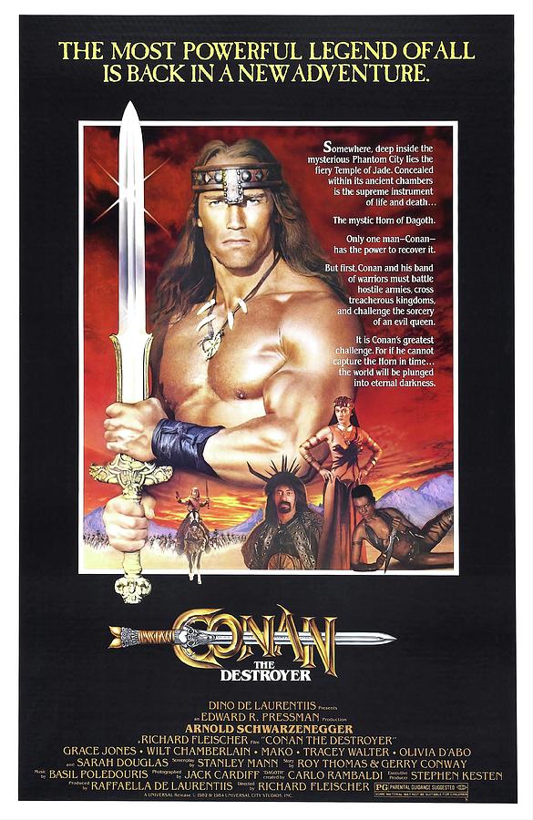 Movie Poster Photograph - Conan The Destroyer -1984-. by Album