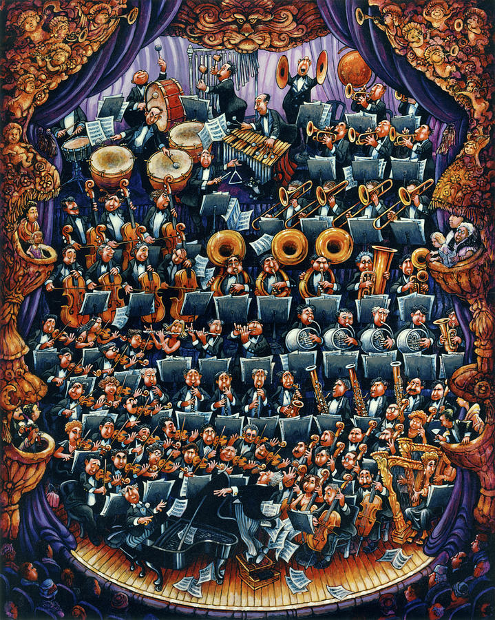 Music Painting - Concerto by Bill Bell