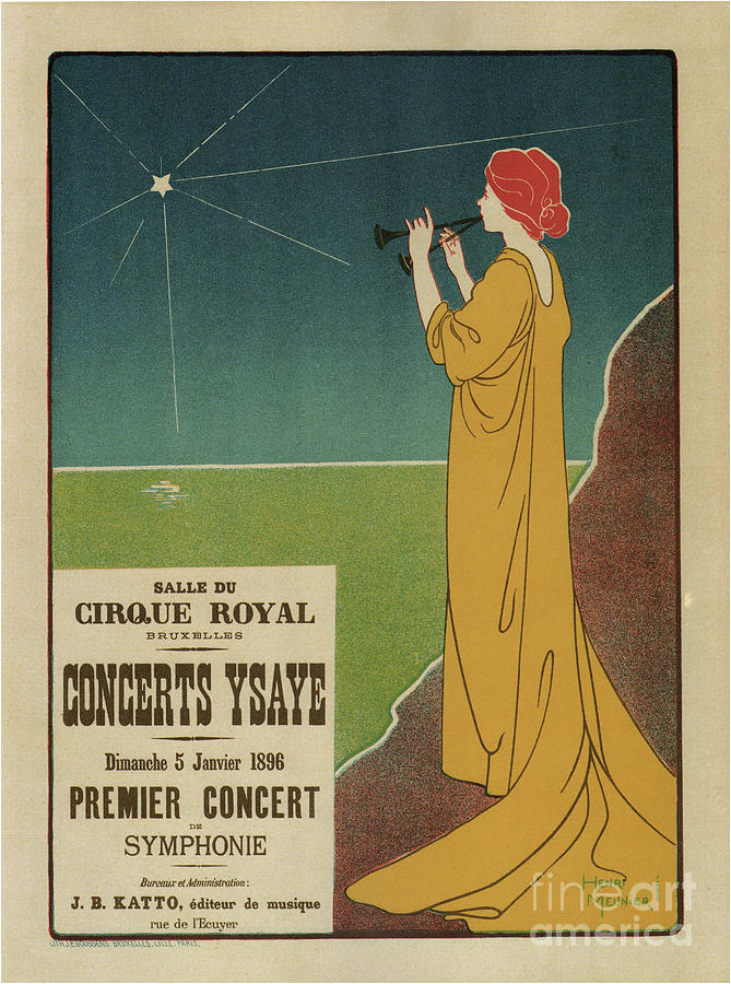 Concerts Ysaÿe, 1895. From A Private Drawing by Heritage Images