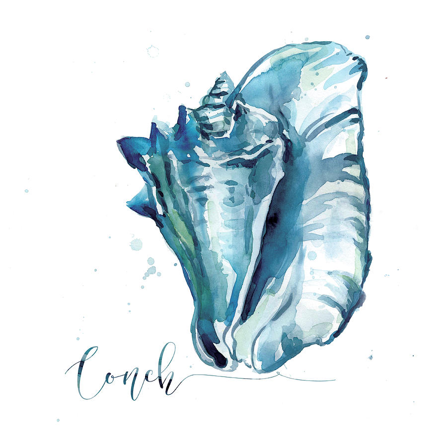 Conch Shell Painting by Carol Robinson