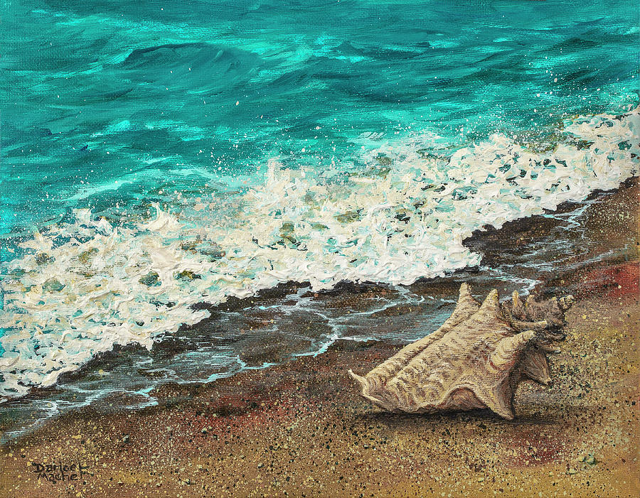 Conch Shell Painting by Darice Machel McGuire