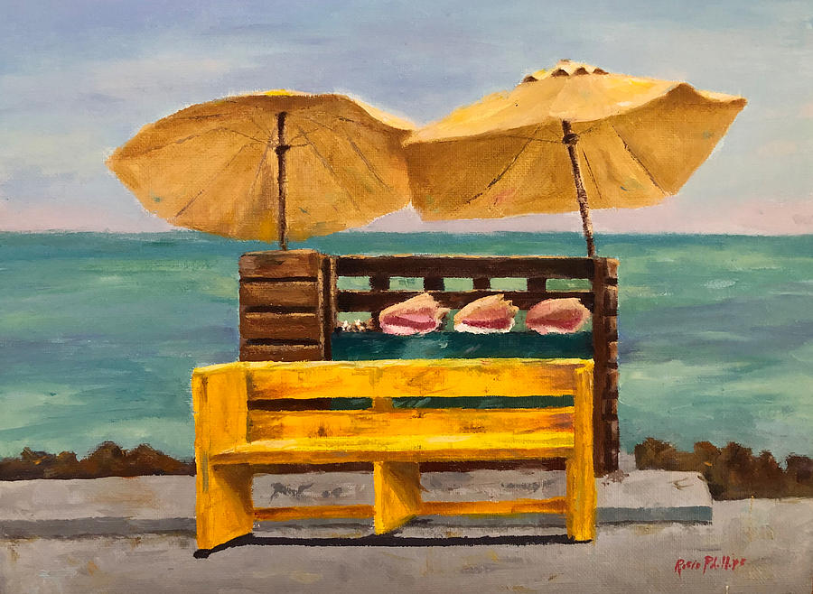 Conch Stand Painting