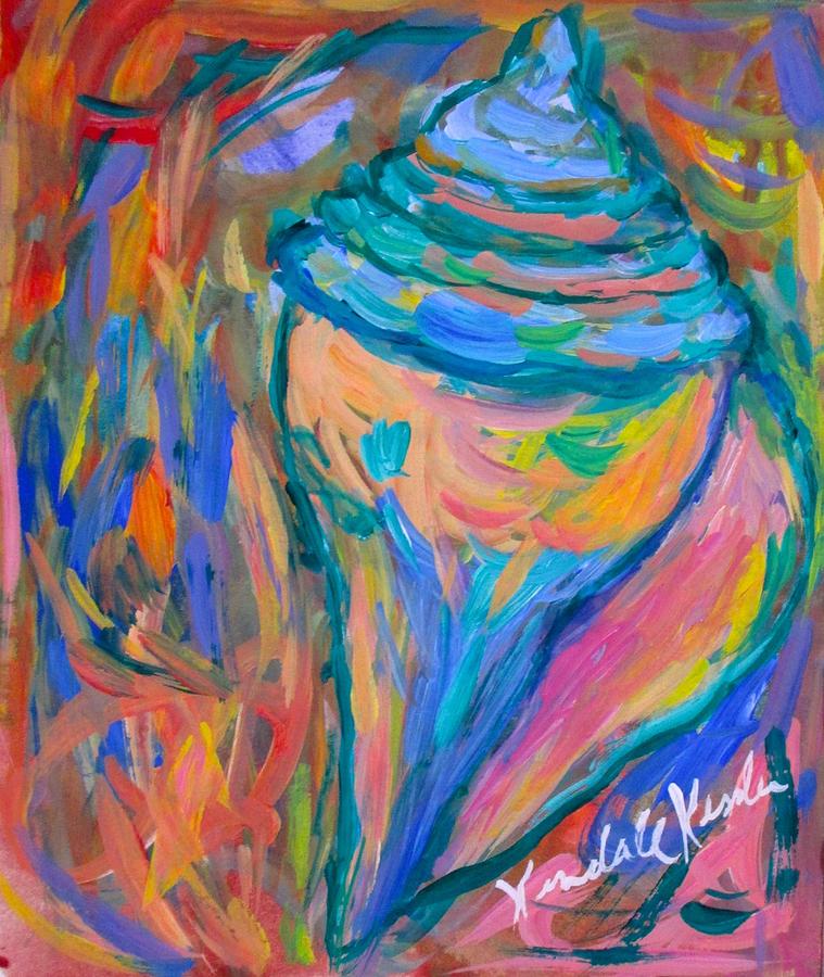 Conch Twirl Painting by Kendall Kessler