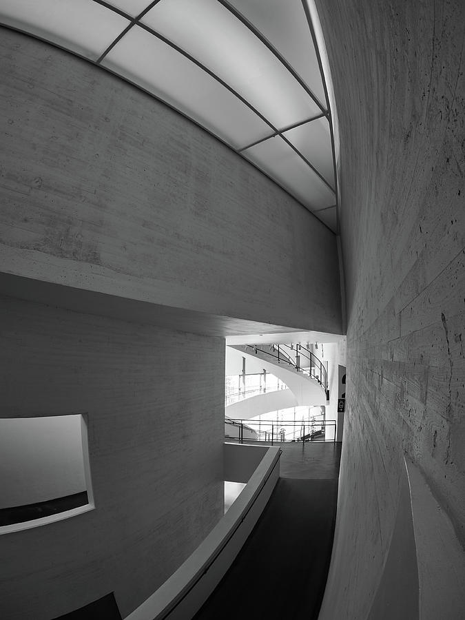 Concrete. Kiasma Modern Art Museum Bw Photograph