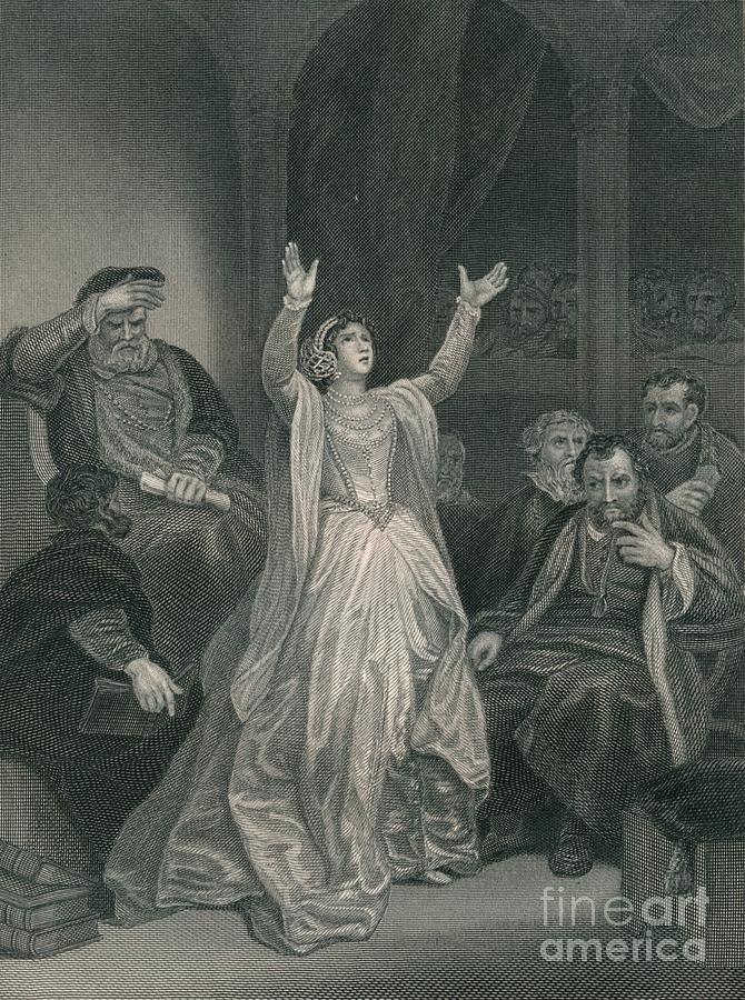 Condemnation Of Anne Boleyn Drawing by Print Collector
